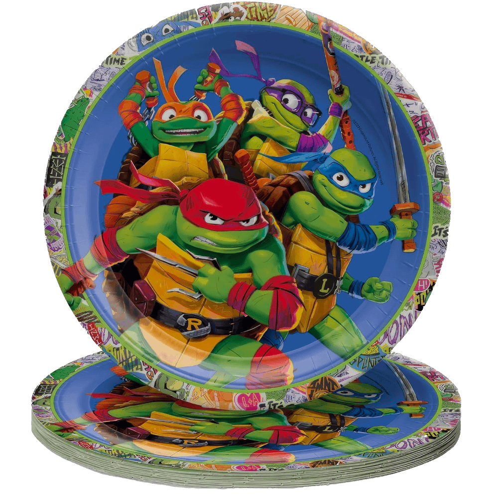 Ninja Turltes 9” Plates AMZ+