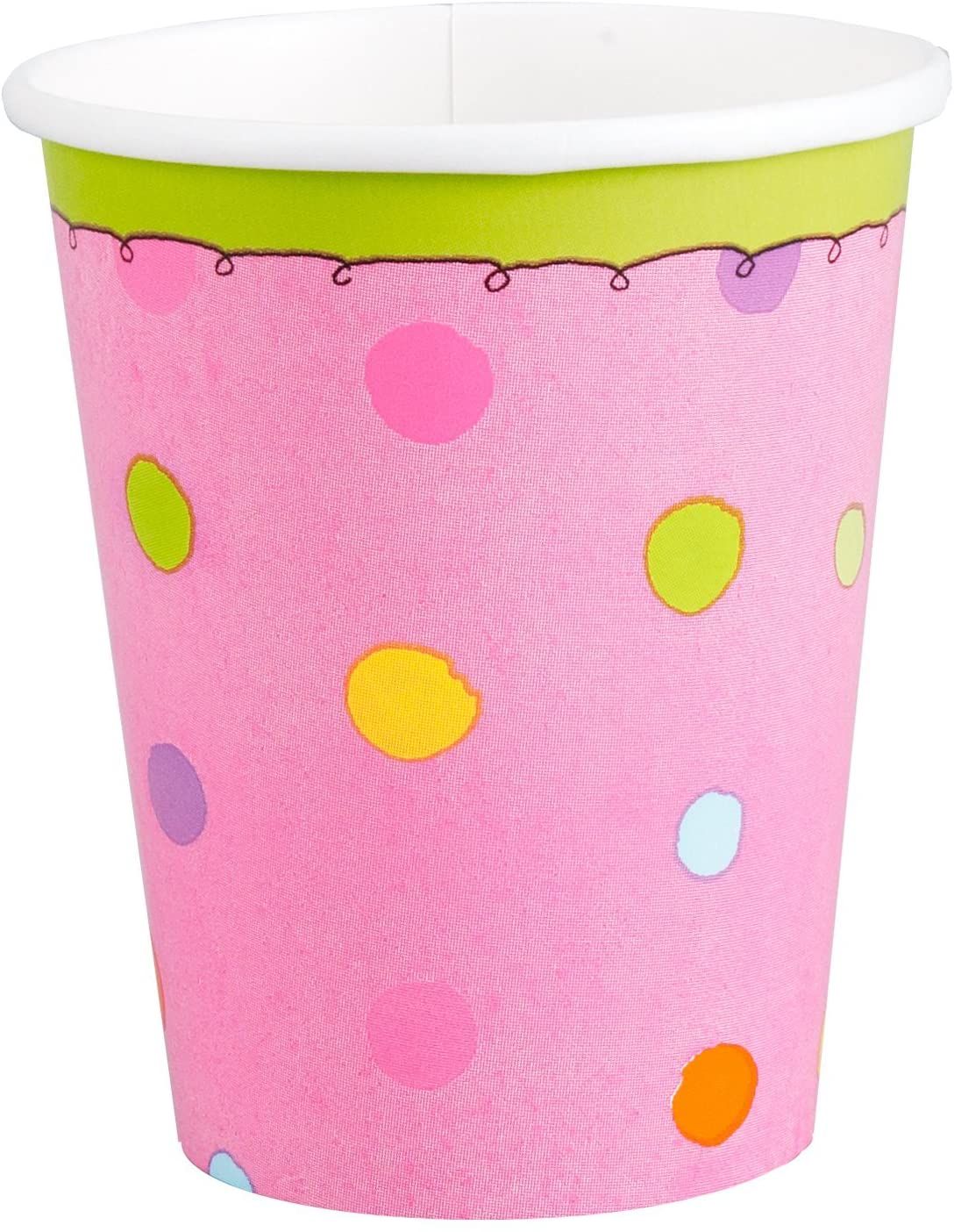 Polka Dot 9oz Cups 8ct AMZ+