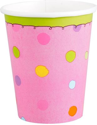 Polka Dot 9oz Cups 8ct AMZ+