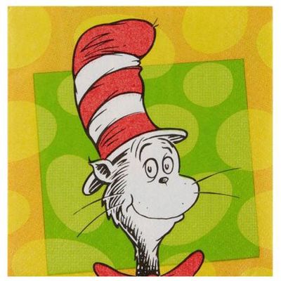 Dr. Seuss “The Cat in the Hat Beverage Napkins” AMZ+