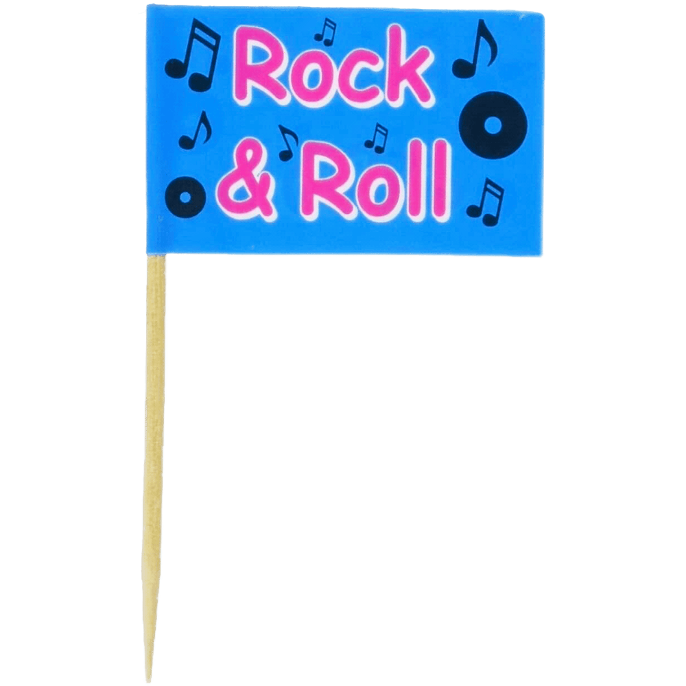 Rock &amp; Roll Food Picks 50ct AMZ+