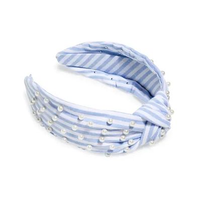 Pearls and Stripes Knotted Headband+