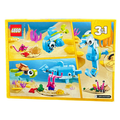 LEGO Creator 3in1 Dolphin and Turtle 31128 Building Toy Set+