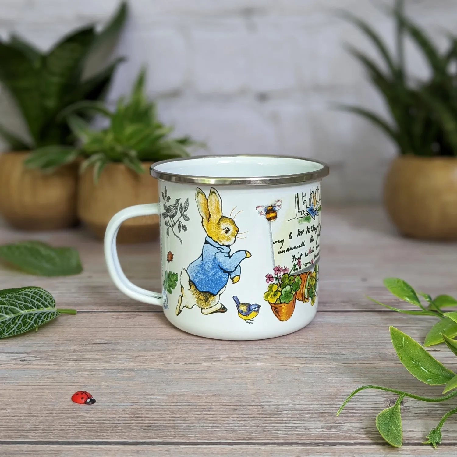 Beatrix Potter&#39;s Peter Rabbit Enamel Mug+