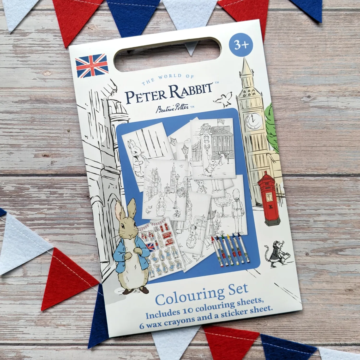 Peter Rabbit Out &amp; About A5 Colouring Set AMZ+