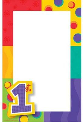 1st Cupcake Imprintable Invitations+