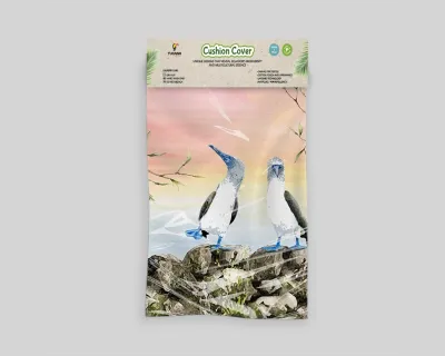 TUCANA Blue Feet Bird Cushion Cover+