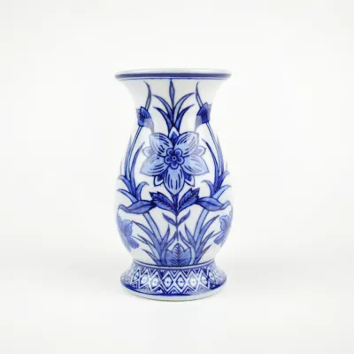 Blue Chinoiserie Bud Vase+