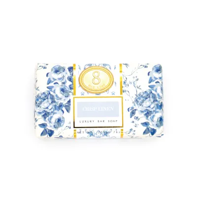 Crisp Linen Wrapped Bar Soap+