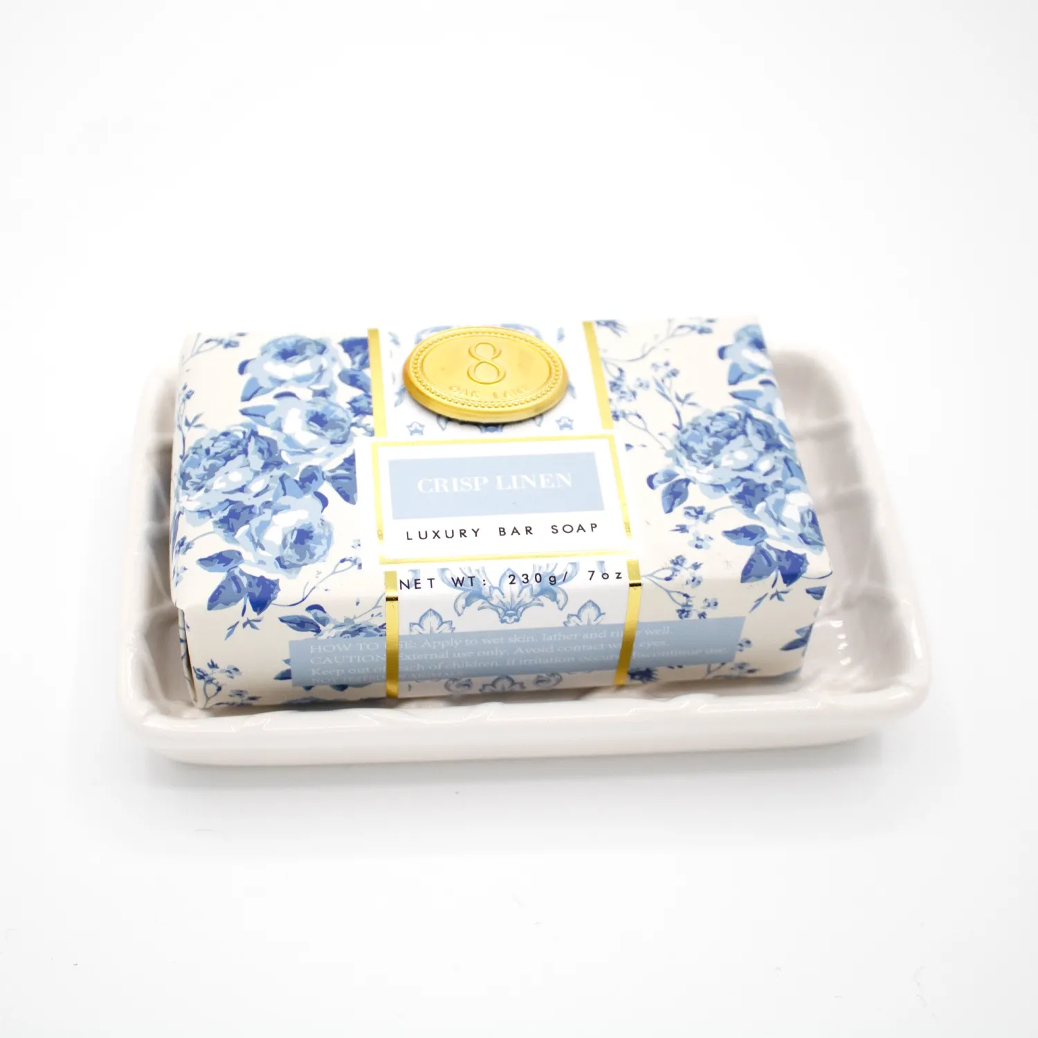 Crisp Linen Wrapped Bar Soap+