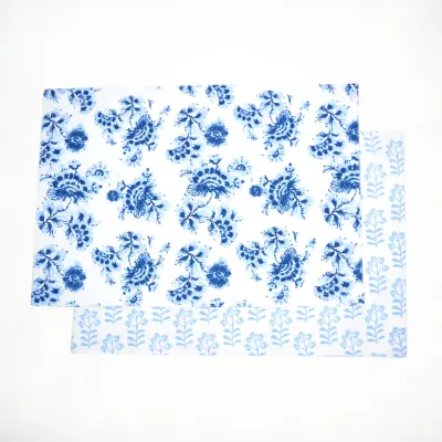 Blue Patchwork Picnic Blanket+