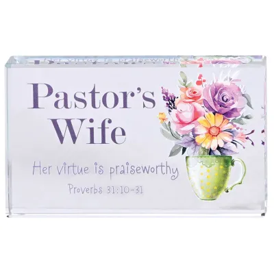Tabletop Glass Pastors Wife+