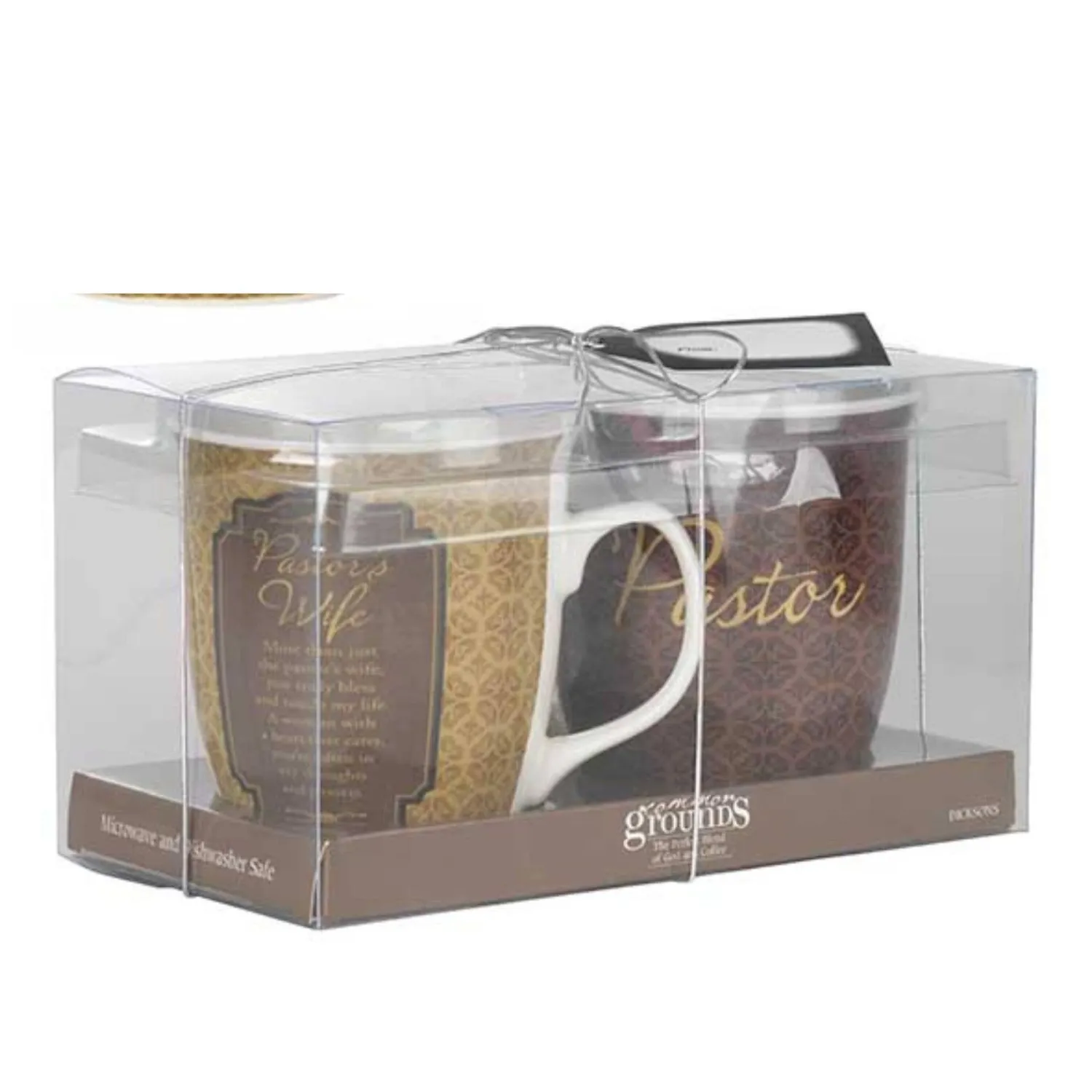 Pastor and Pastor&#39;s Wife Stoneware Mug Set 16oz+