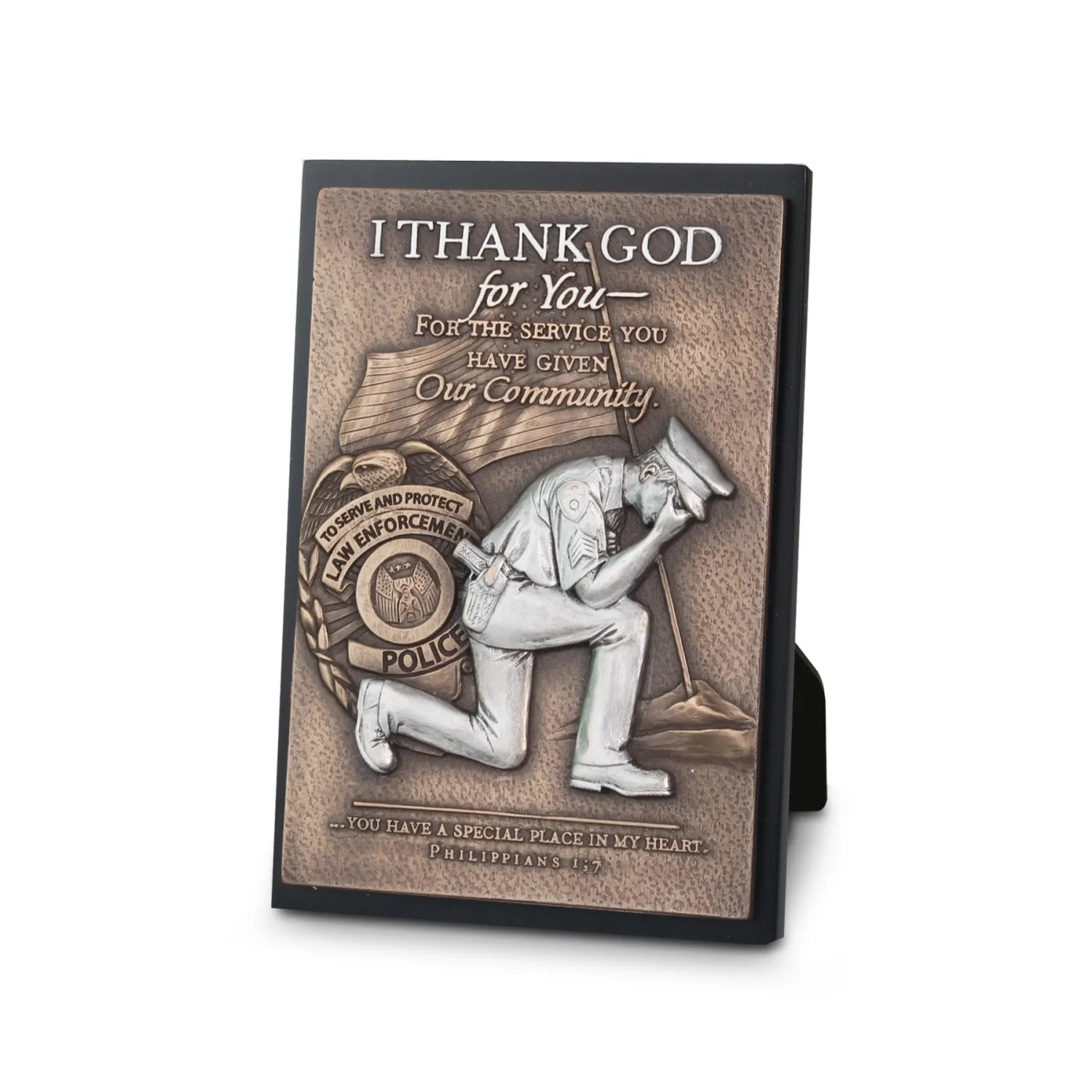 Moments of Faith Police Plaque+