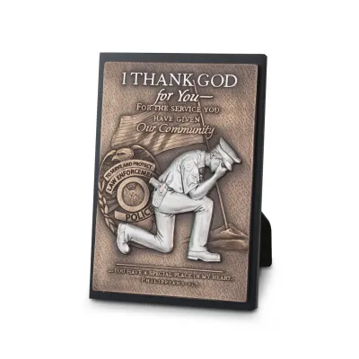 Moments of Faith Police Plaque+