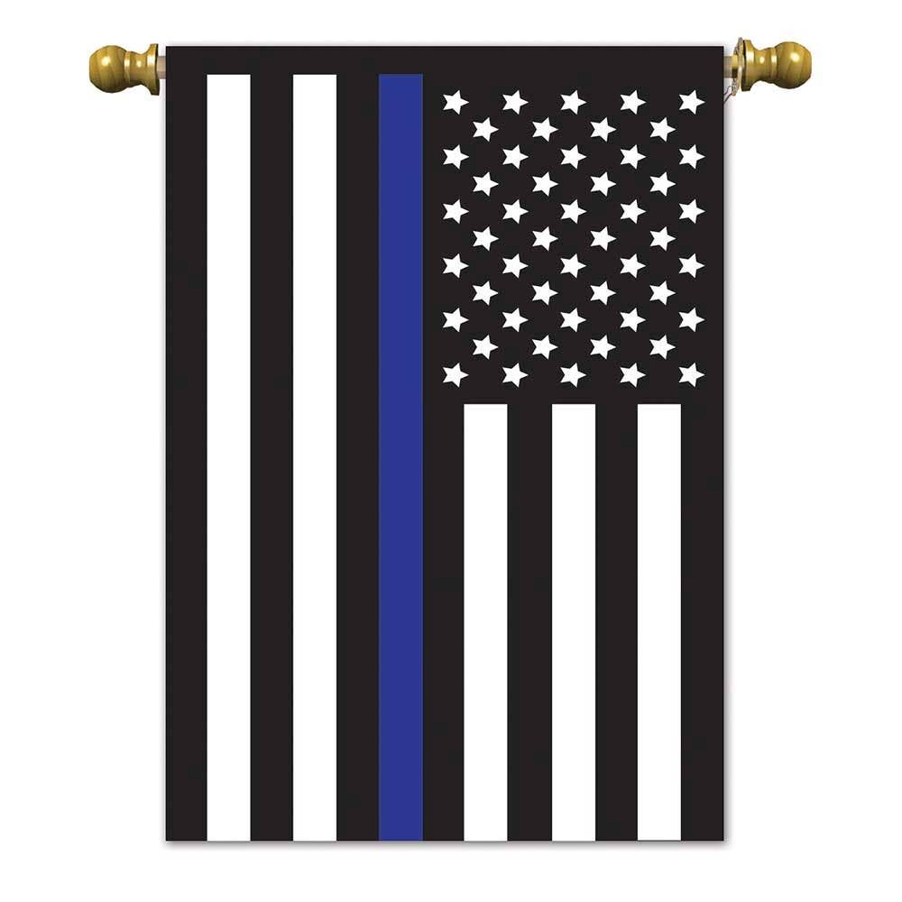 Thin Blue Line Garden Flag+