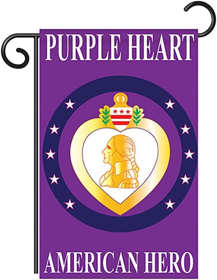 Purple Heart Garden Flag AMZ+