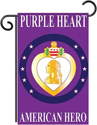 Purple Heart Garden Flag AMZ+