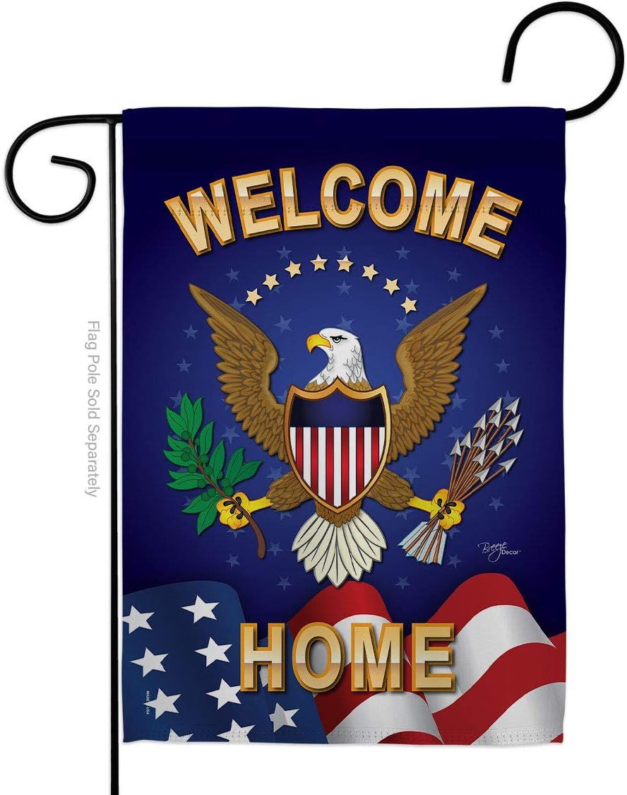 Welcome Home Garden Flag AMZ+