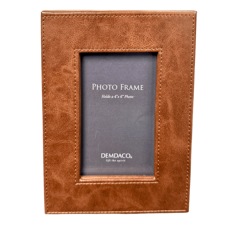 4x6 Brown Leather Frame+