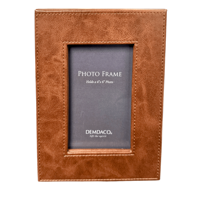 4x6 Brown Leather Frame+