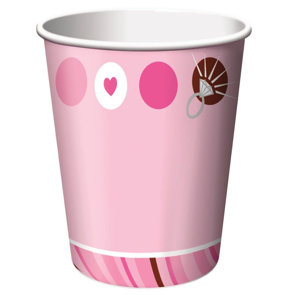 Bride to Be Dots 9oz Cups AMZ+