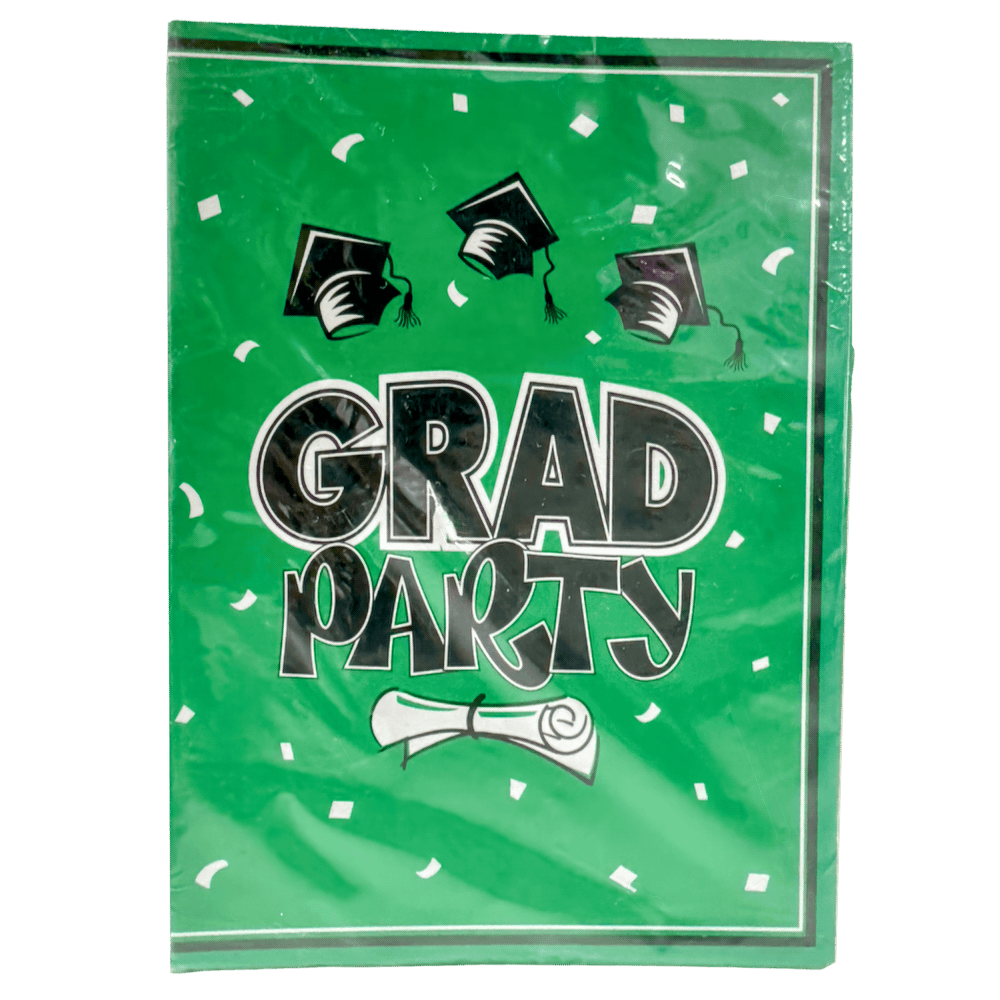 Grad Green Invitations 10ct AMZ+