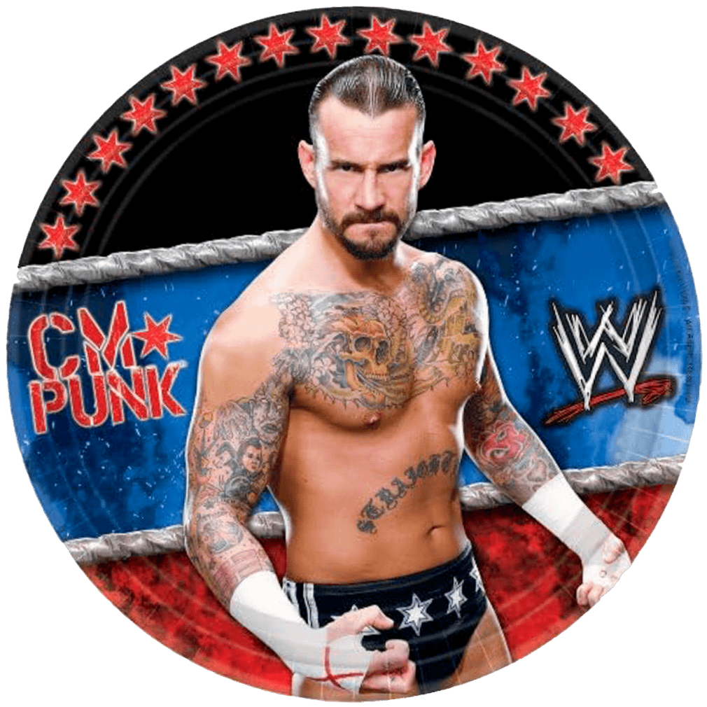 Wrestling WWE Cake Plates 8ct AMZ+