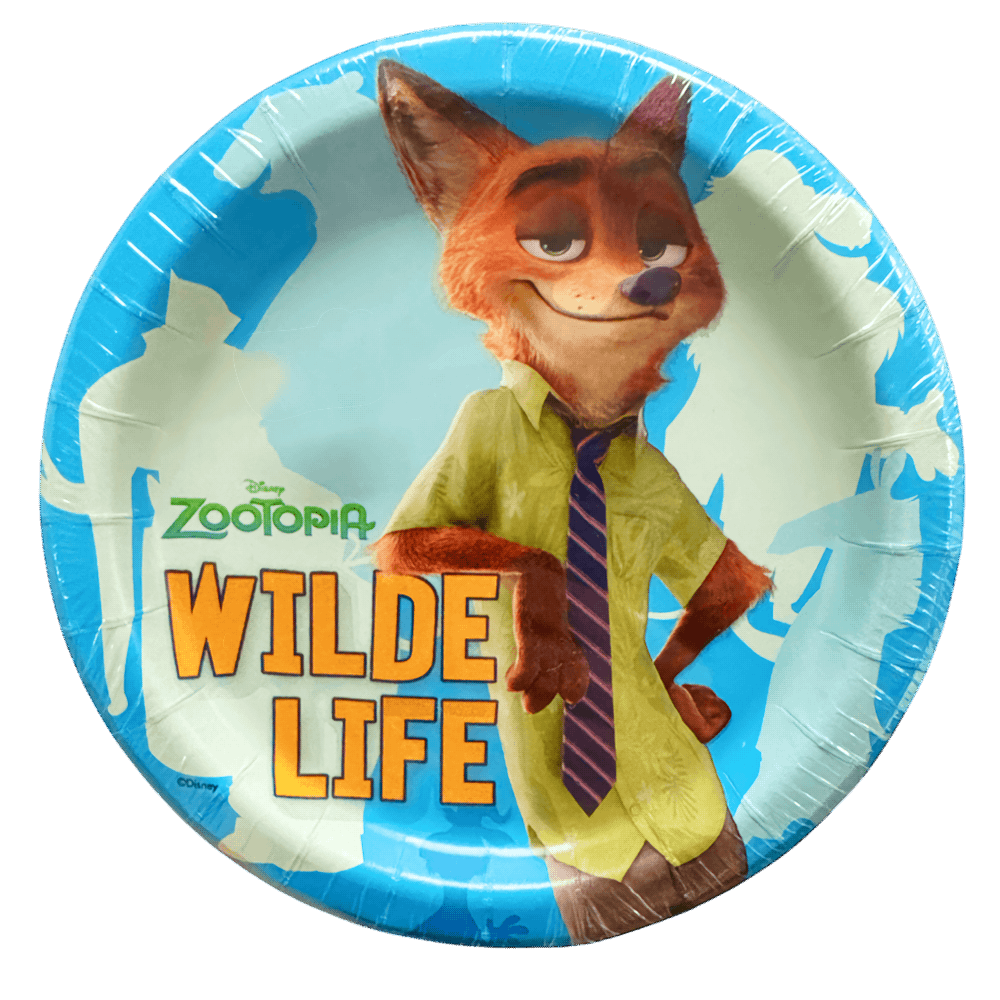 Zootopia 7&quot; Dessert Plates 8ct+