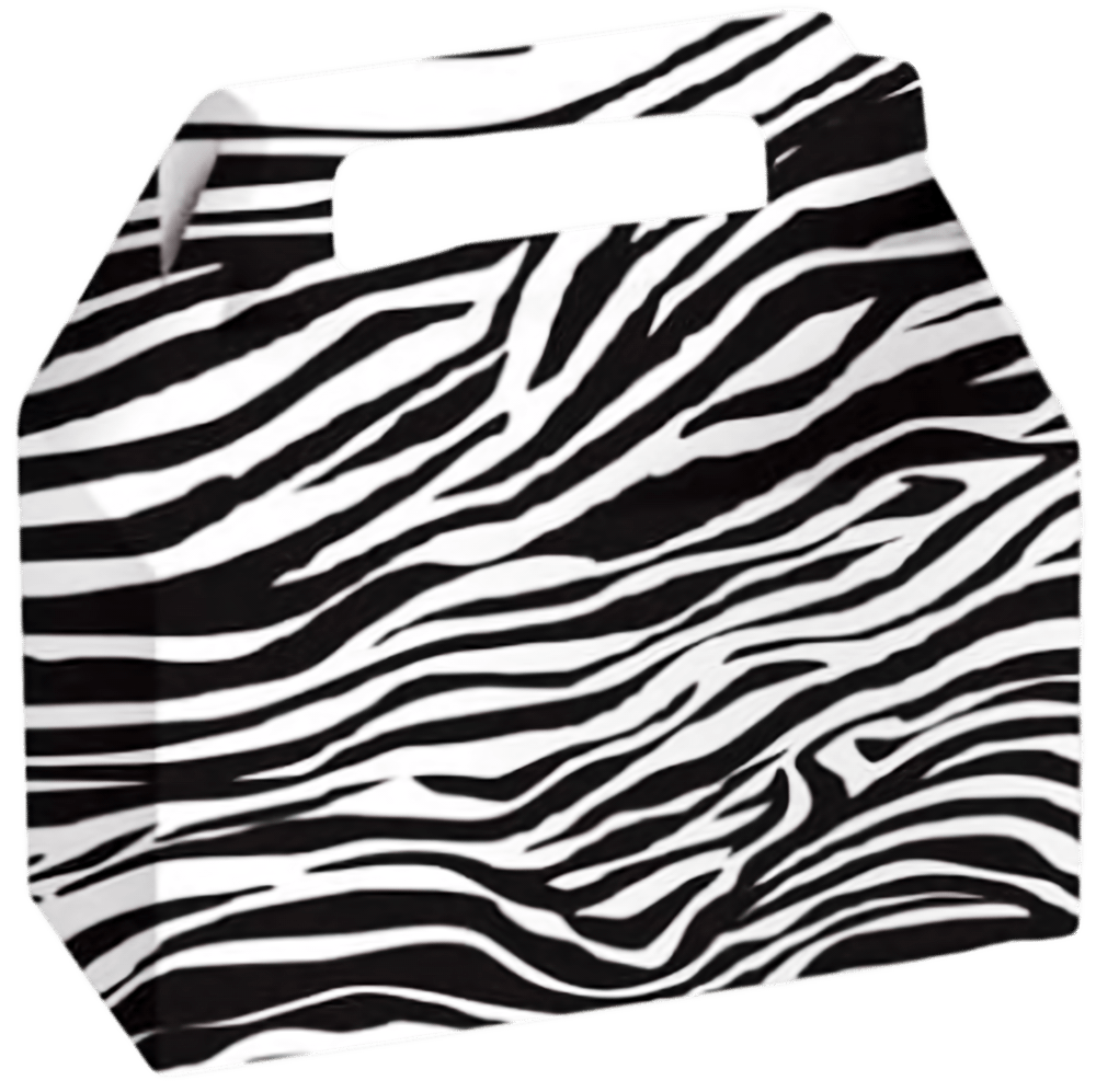 Zebra Cookie Box With Handle 2ct +