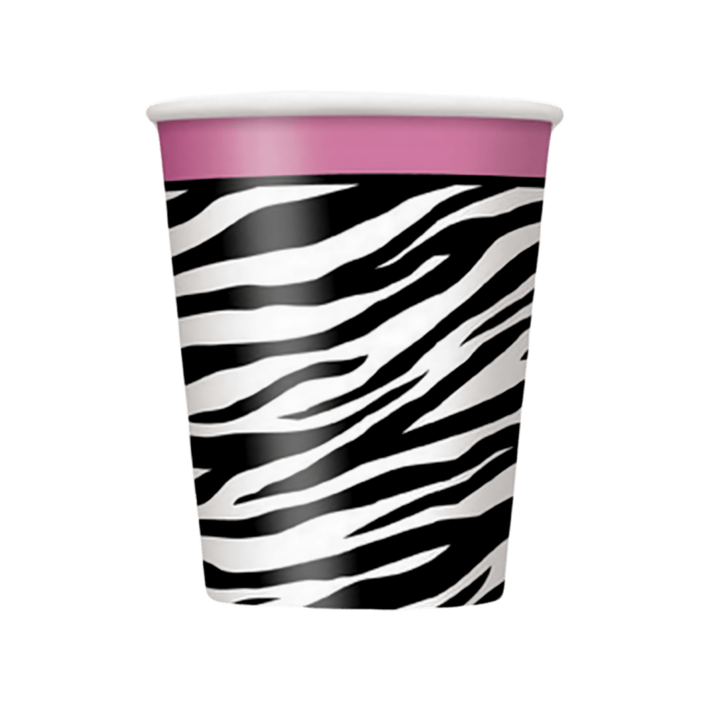 Zebra Passion 9oz Cups 8ct+
