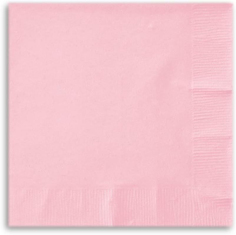 Classic Pink 3ply Beverage Napkins 50ct AMZ+