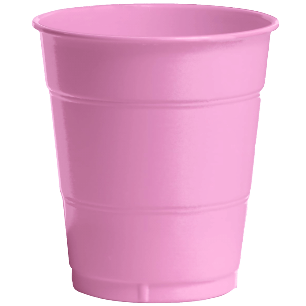 Classic Pink Plastic 12oz Cup 12/20ct