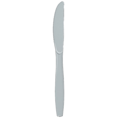 Shimmering Silver Knives 50ct AMZ+
