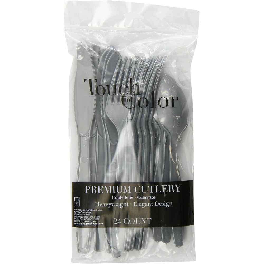 Shimmering Silver Assorted Cutlery 24ct AMZ+
