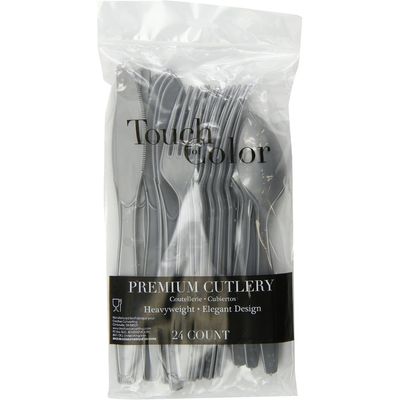 Shimmering Silver Assorted Cutlery 24ct AMZ+