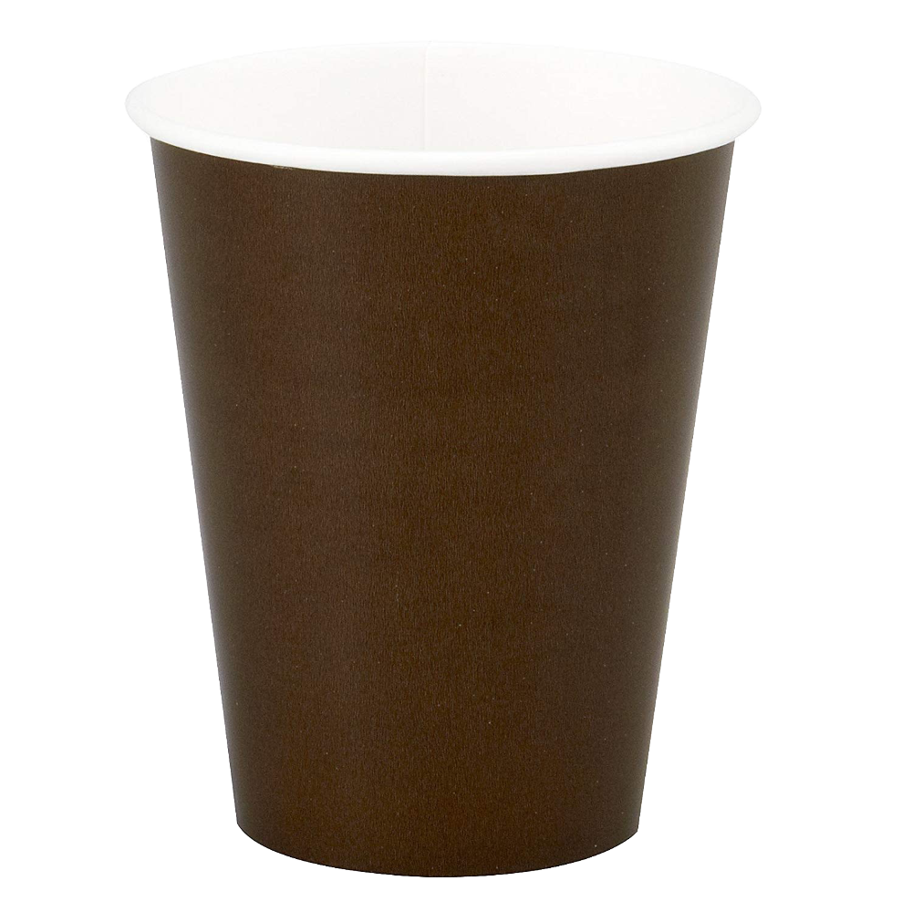 Chocolate Brown  9oz Hot Cold Cup 24ct AMZ+