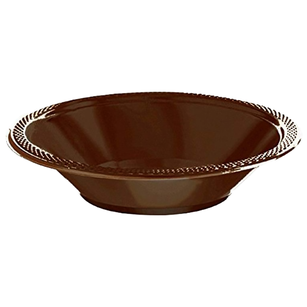Mocha Brown 12oz Plastic Bowls 20ct AMZ+