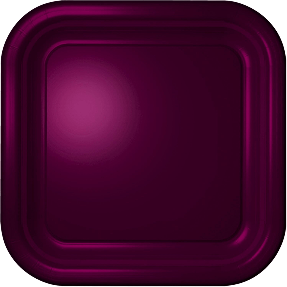 Wine 9&quot; Square Paper Dinner Plates 12ct AMZ+