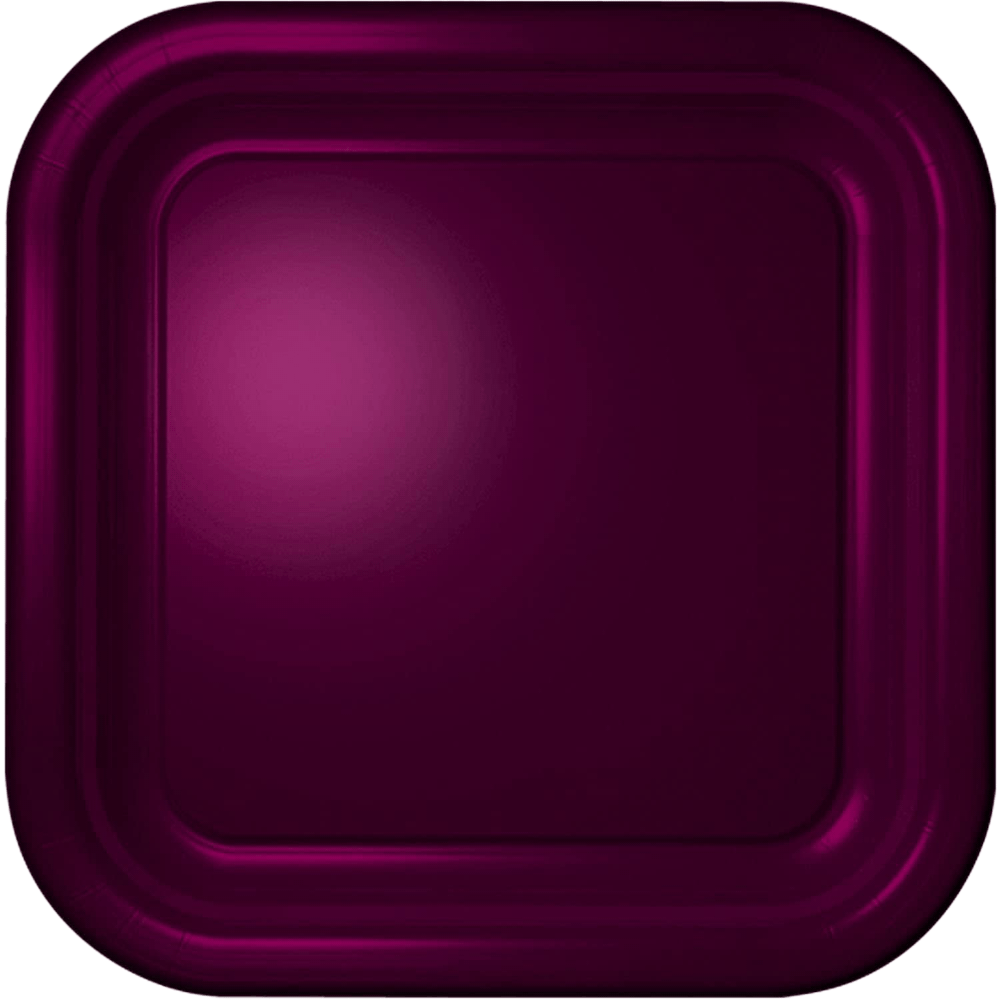 Wine 7&quot; Square Paper Dessert Plates 12ct AMZ+