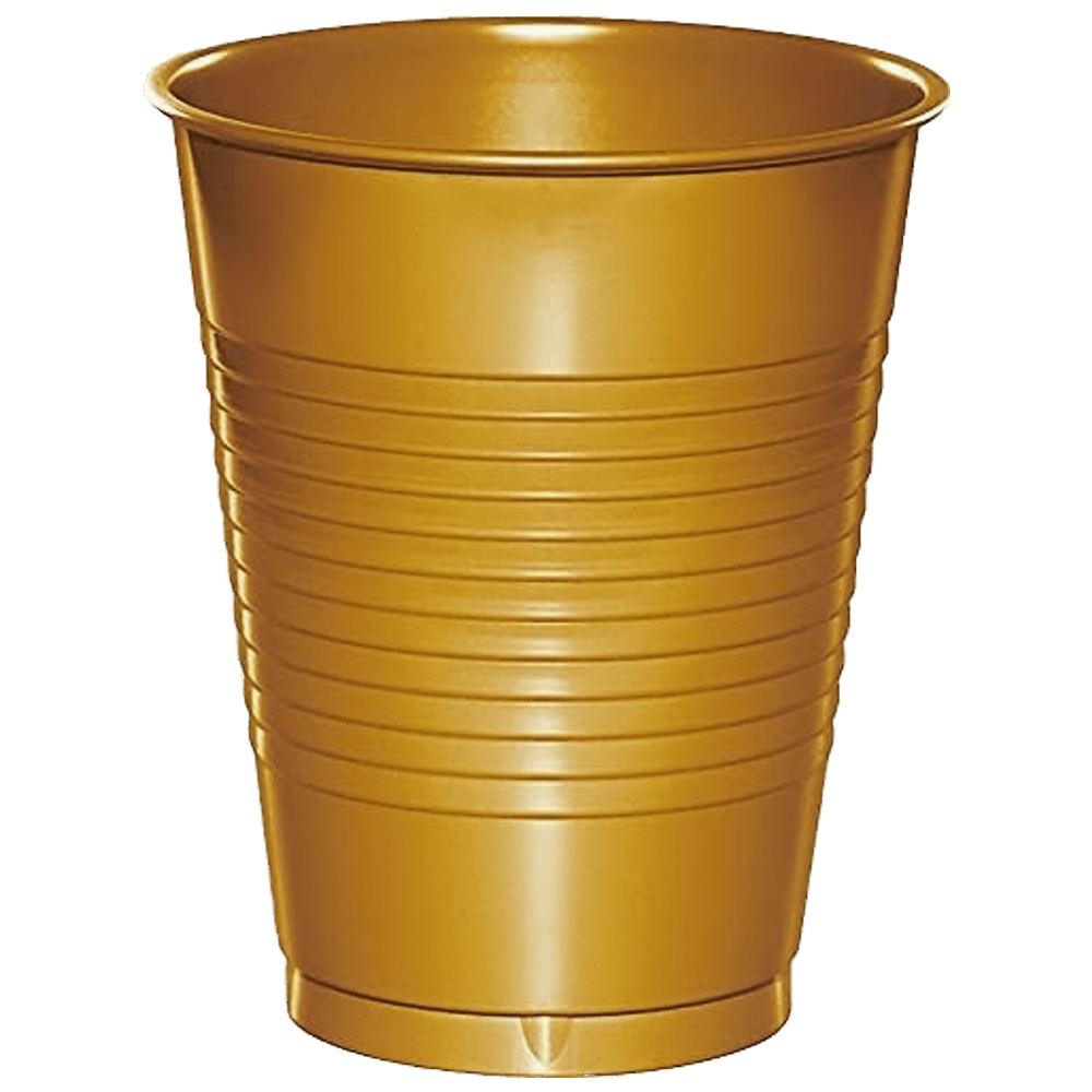 Glittering Gold 16oz Plastic Cup 20ct+