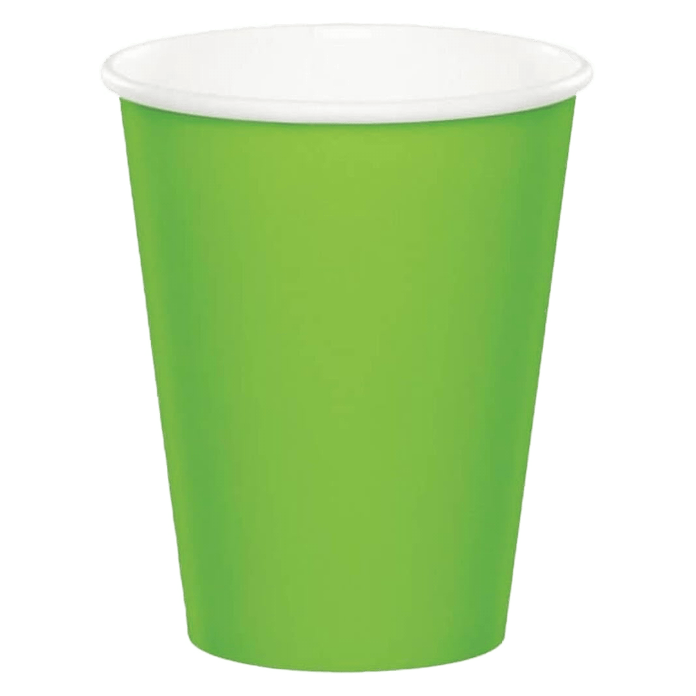 Lime Green 9oz Cups+