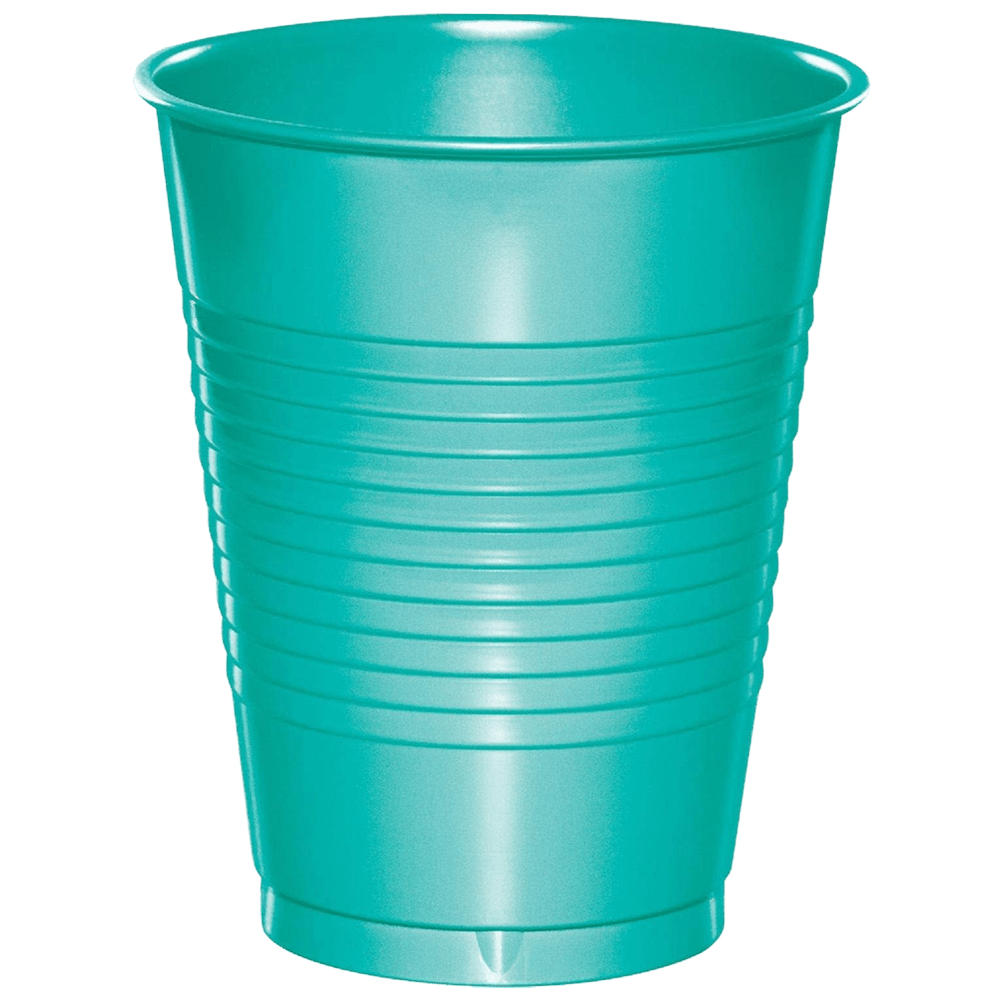 Teal Lagoon 16oz Plastic Cups 20ct AMZ+