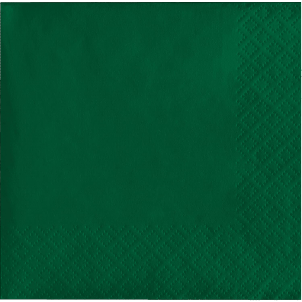 Hunter Green 3ply Beverage Napkins 50ct AMZ+