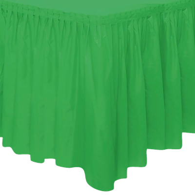 Emerald Green Table Skirt 24&quot; x 14&quot;+