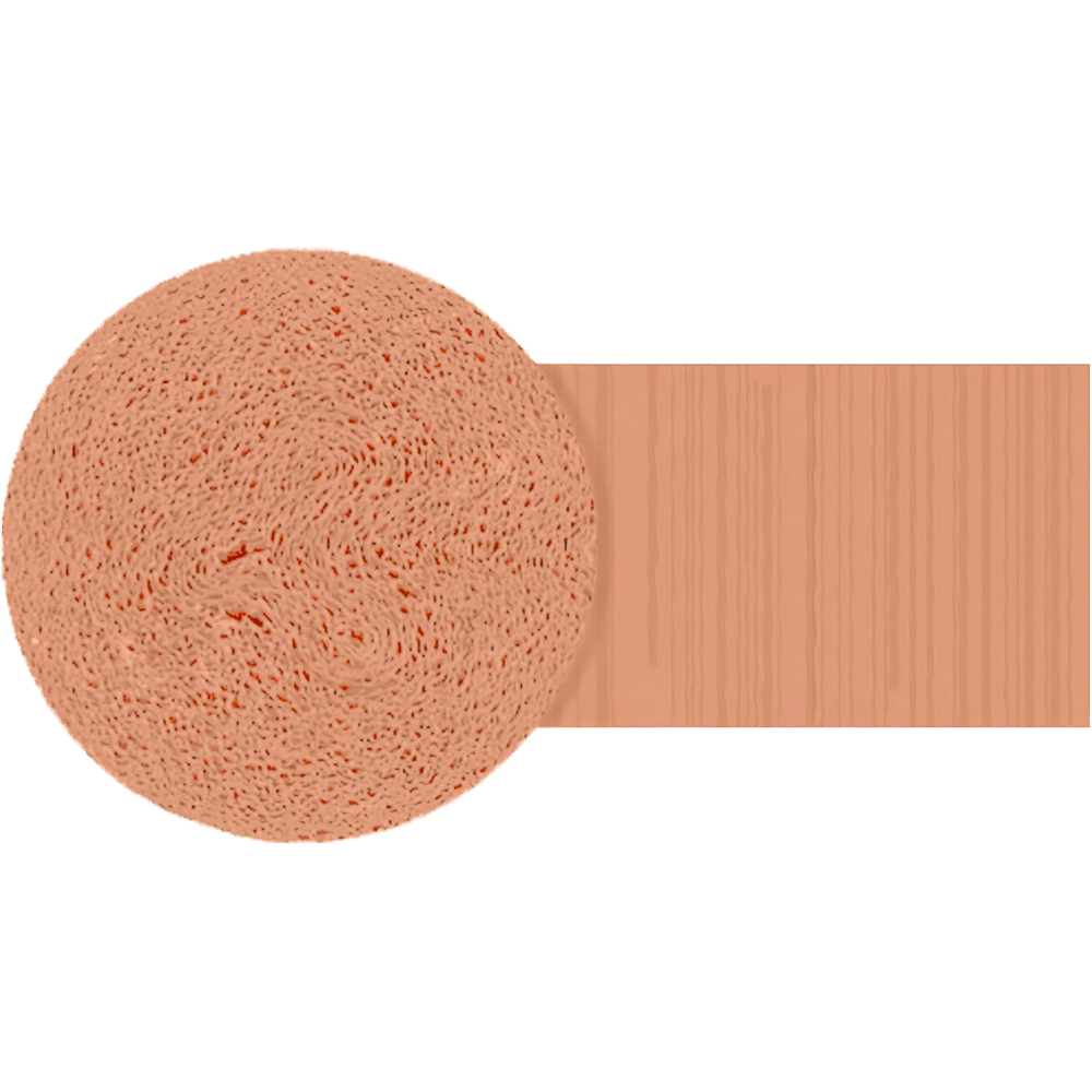 Mayflower Peach Streamer - Crepe 81ft+