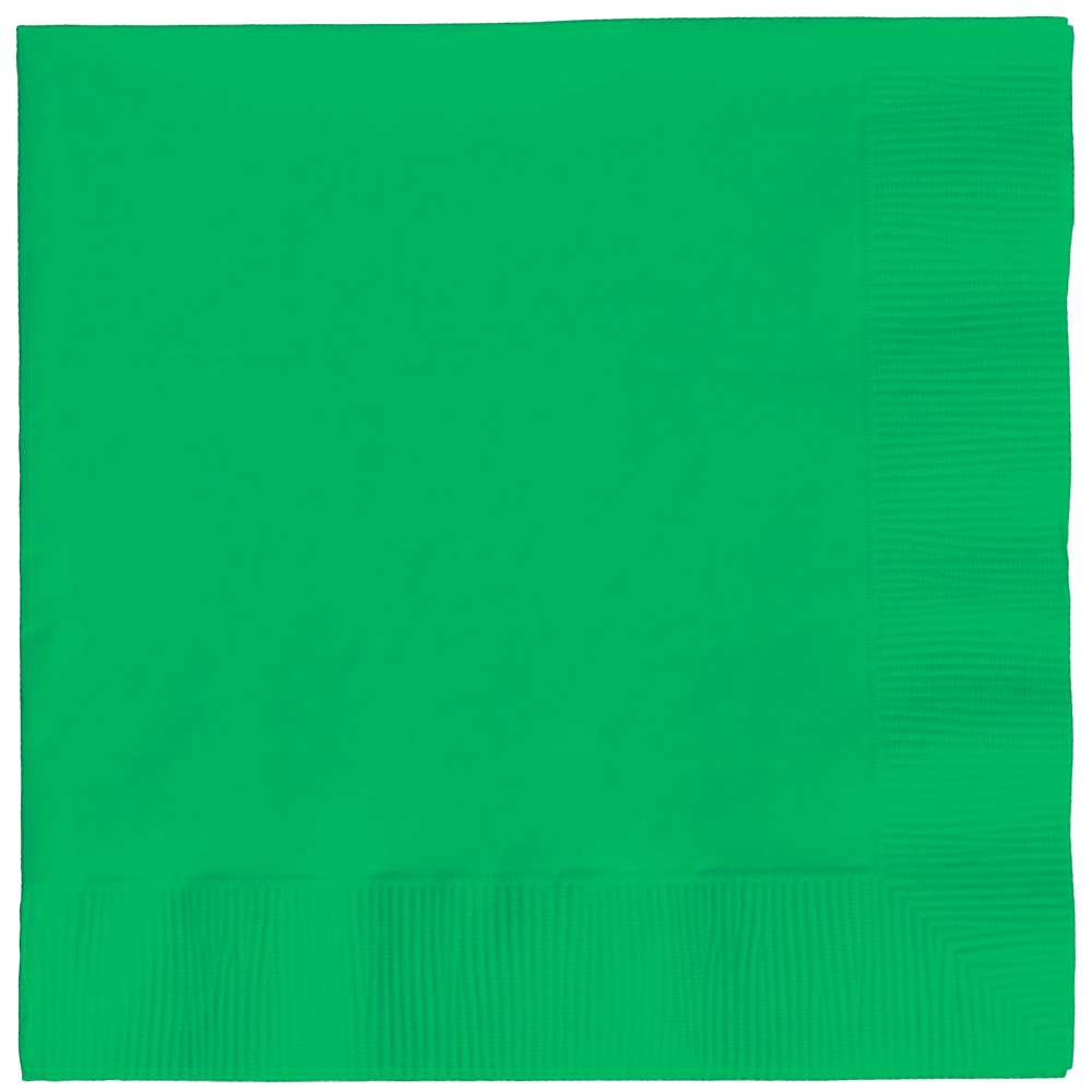 Emerald Green 3ply Beverage Napkins 50ct+