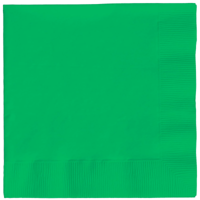 Emerald Green 3ply Beverage Napkins 50ct+