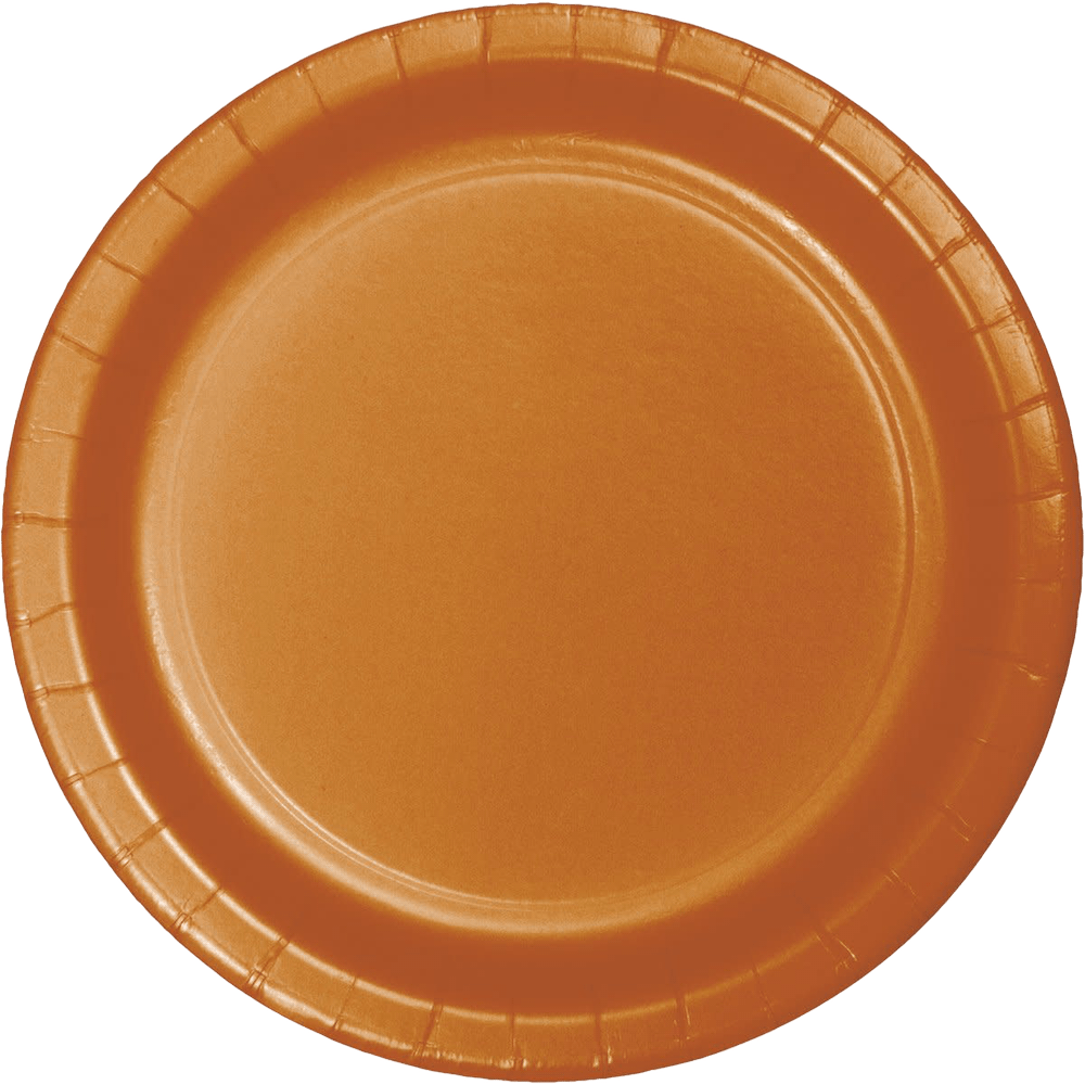Pumpkin Spice 10&quot; Plastic Banquet Plates 20ct+