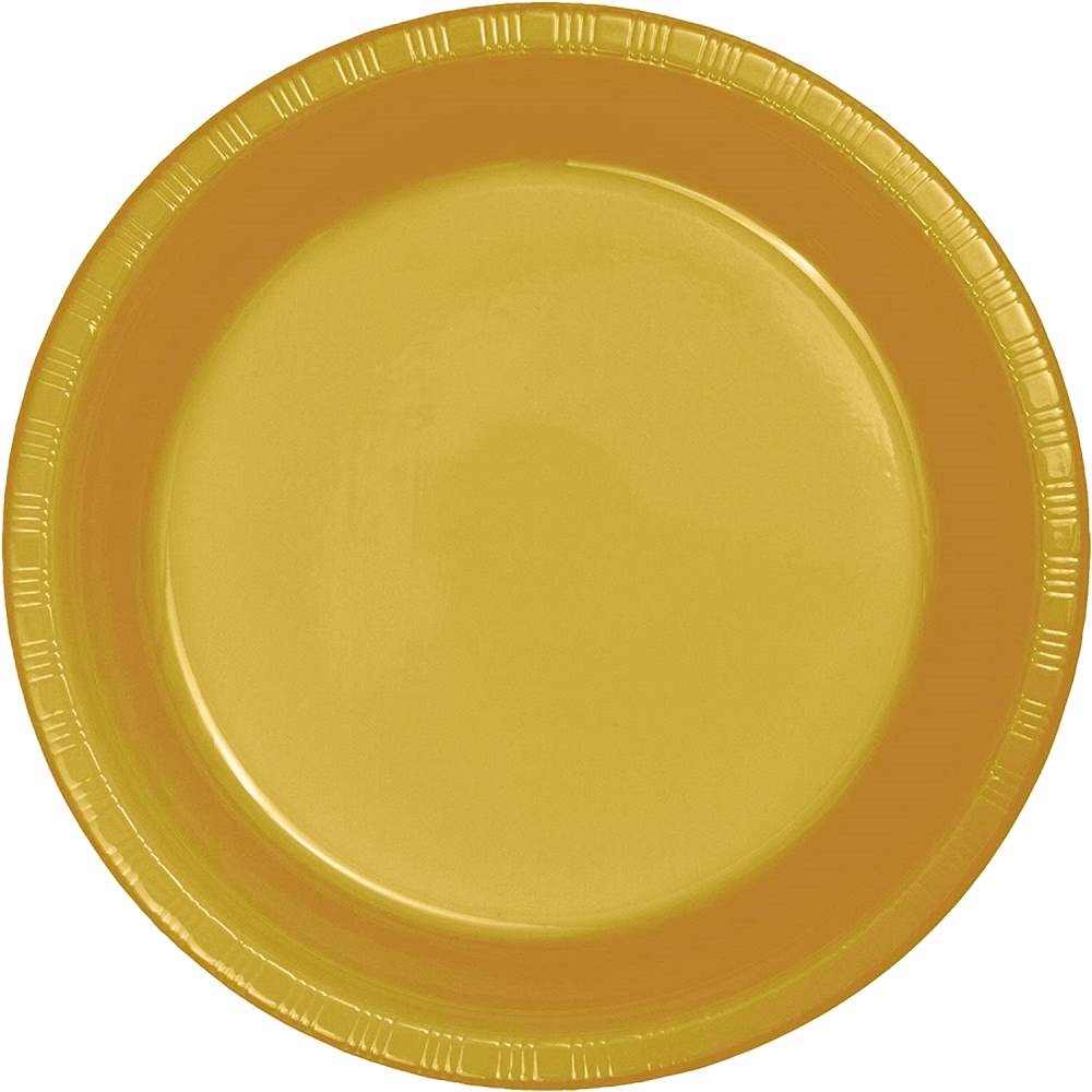 Sunflower Yellow 9&quot; Paper Dinner Plates 24ct+